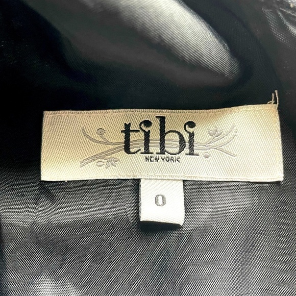Tibi New York Silk Shift Dress | Size 0 | Black & White Stripes - Picture 11 of 15
